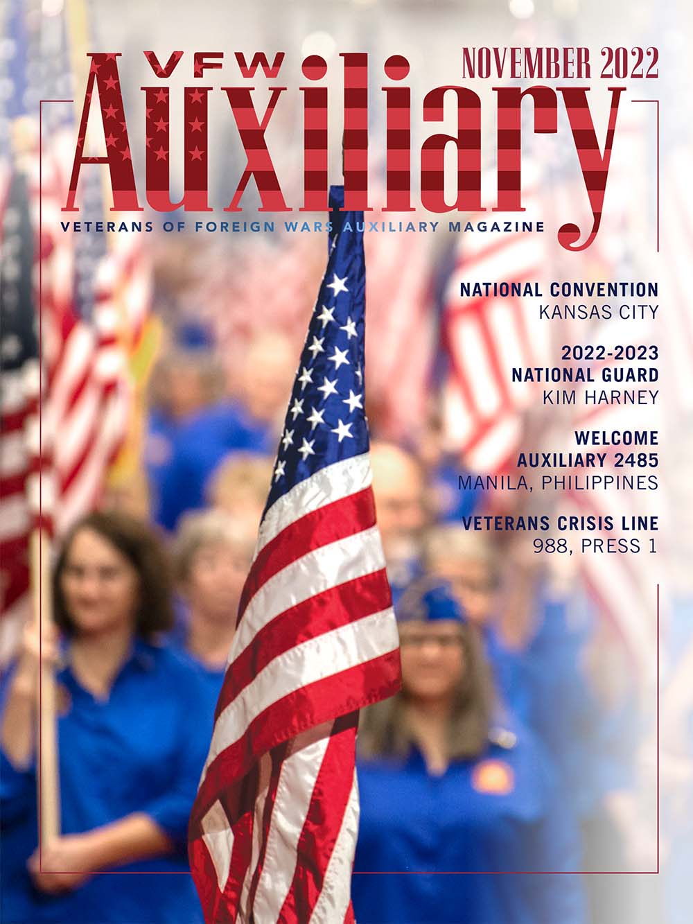 VFW Auxiliary Magazine, November 2022 cover
