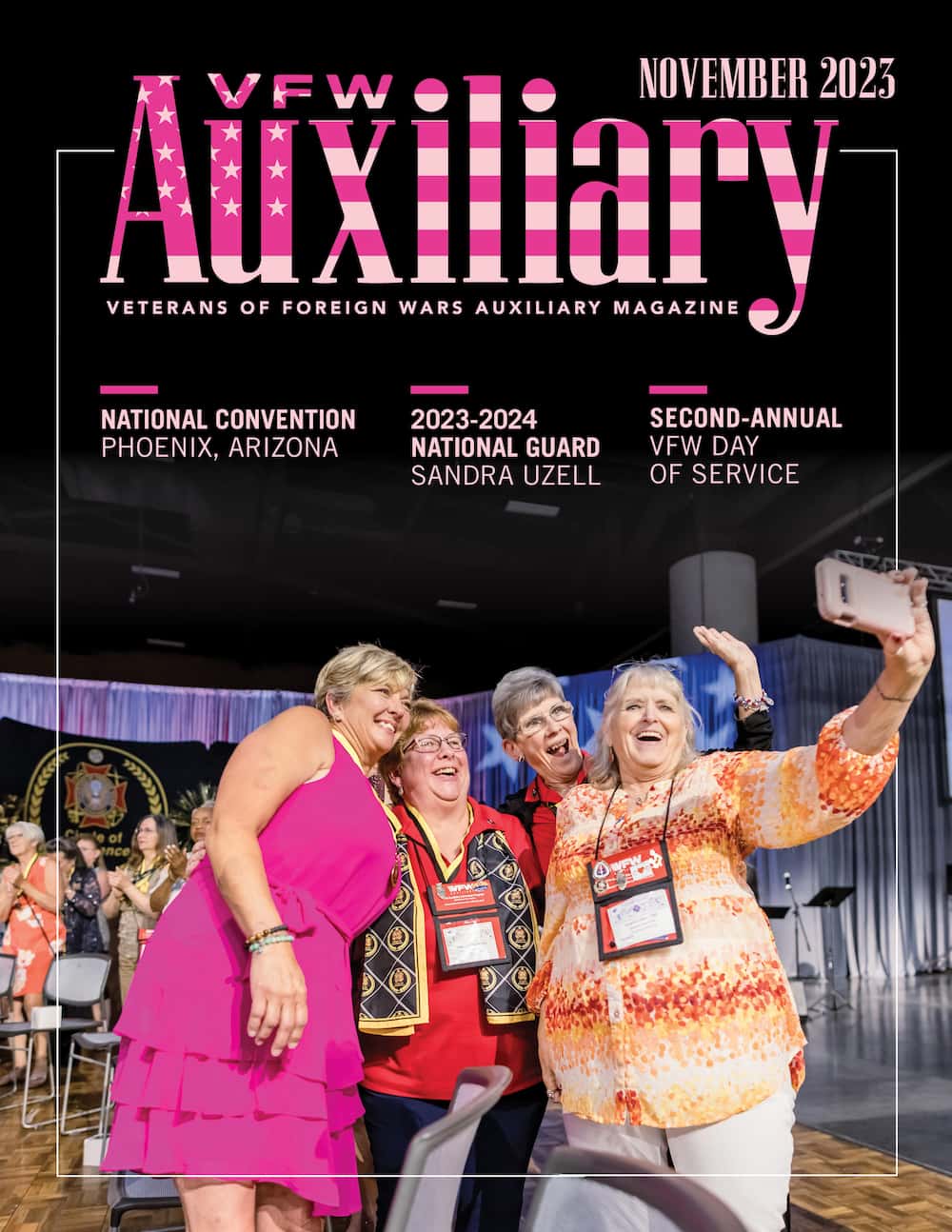 VFW Auxiliary Magazine, November 2023 cover.