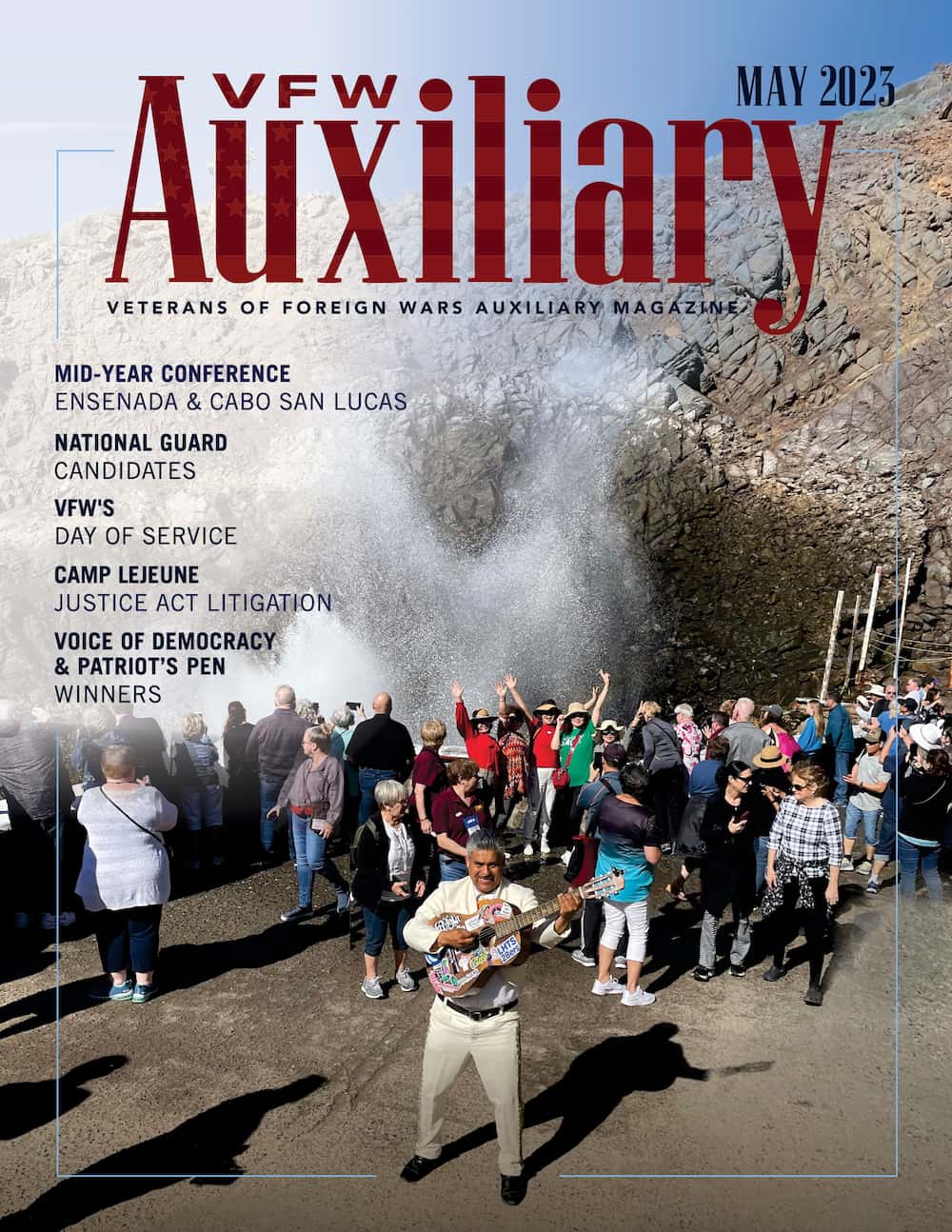 VFW Auxiliary Magazine, May 2023 cover.